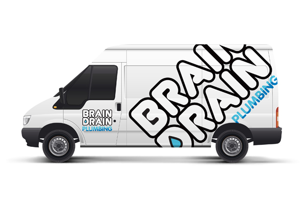 vehicle graphics plumbers van